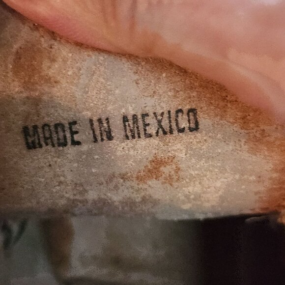 Allen Solly Brogues Wing Tip Brown Leather Made In Mexico Dress Shoes Size 12M - Picture 9 of 10